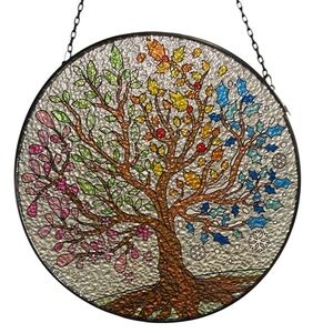 Various Glass Sun Catchers 5.5 - 6 inch Chain